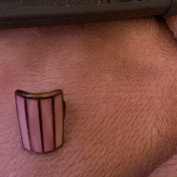 Pink opal ring SIZE 6 Sterling Silver - Picture 2 of 5